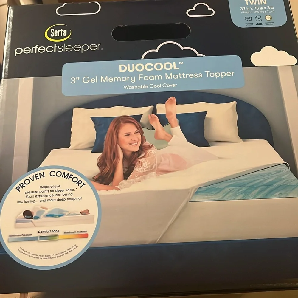 Serta Perfect Sleeper Twin Mattress Cover - White